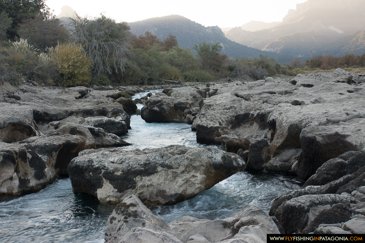 Rocky rapids on the Traful River